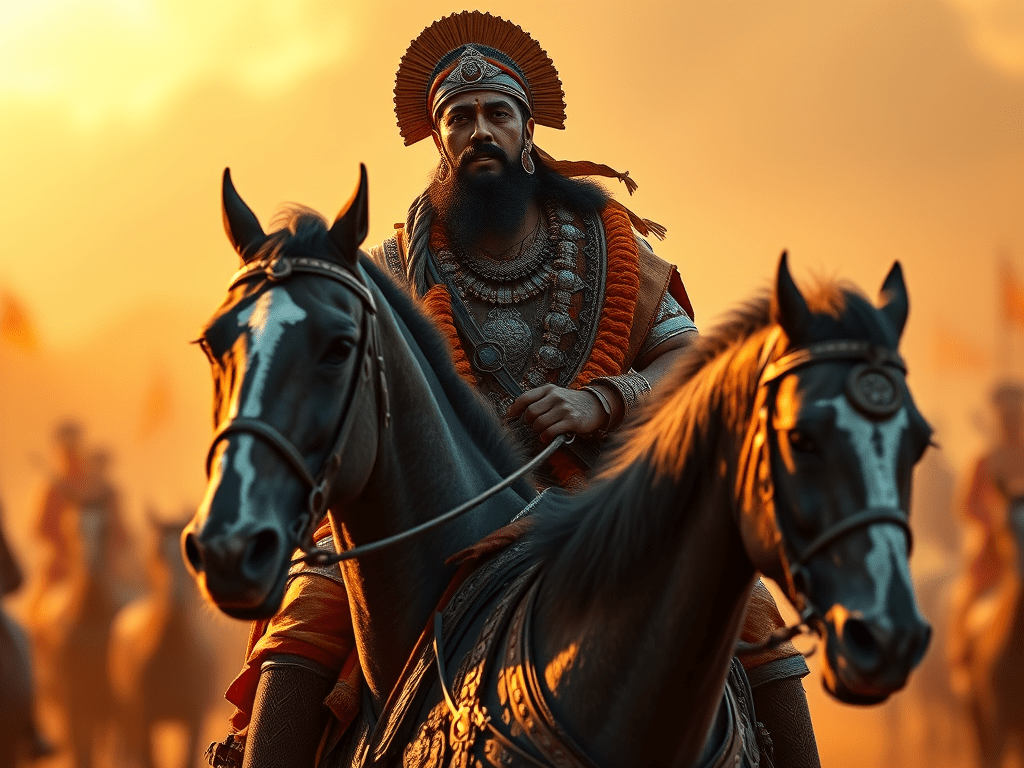 The current image has no alternative text. The file name is: maratha-chartrapati-sambhaji-maharaj-on-horse-2.png